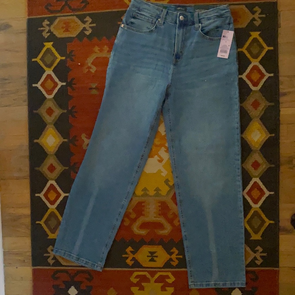 Target Universal Thread High Rise Dad Jean in Medium Blue Sz 6/waist 28